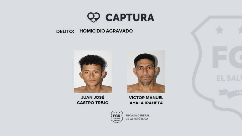 Ordenan prisión provisional para dos presuntos pandilleros del Barrio 18 por homicidio en cementerio de Jiquilisco