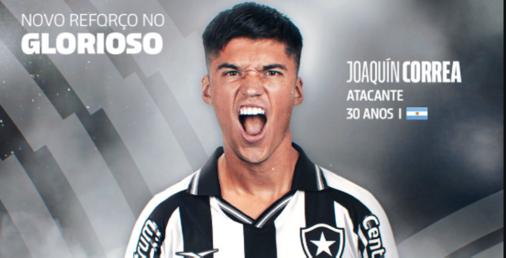 El Botafogo confirma el fichaje de Joaquín Correa como refuerzo para el Mundial de Clubes