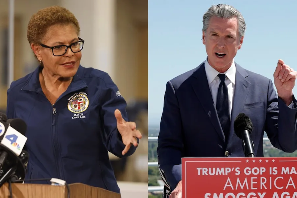 Gavin Newsom y Karen Bass, los líderes californianos que desafían las presiones de Trump