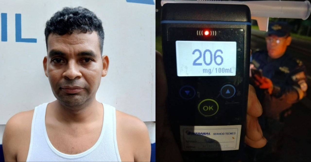 Detienen a hombre que manejaba en sentido contrario con 206 grados de alcohol en Santa Ana