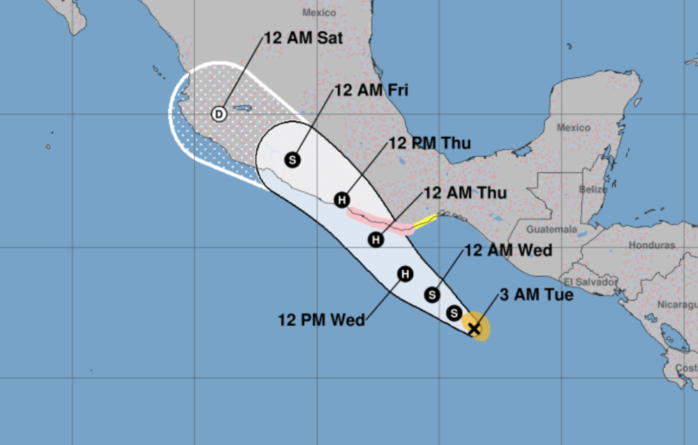 La tormenta tropical «Erick» se formó este martes y se convertirá en huracán mañana