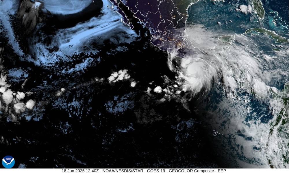 Erick» se fortaleció y evolucionó a huracán antes de tocar México