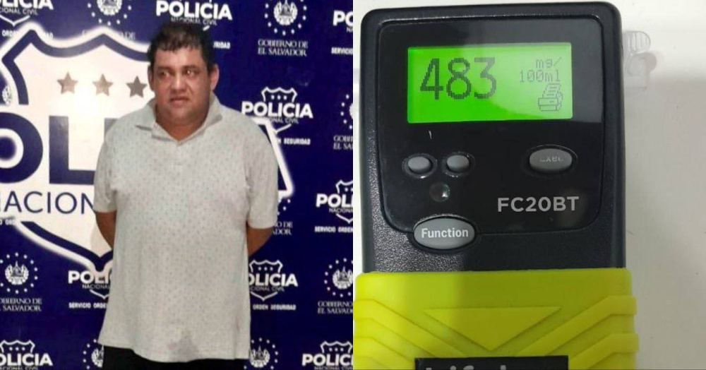 Detienen a conductor que provocó accidente por manejar con 483 grados de alcohol
