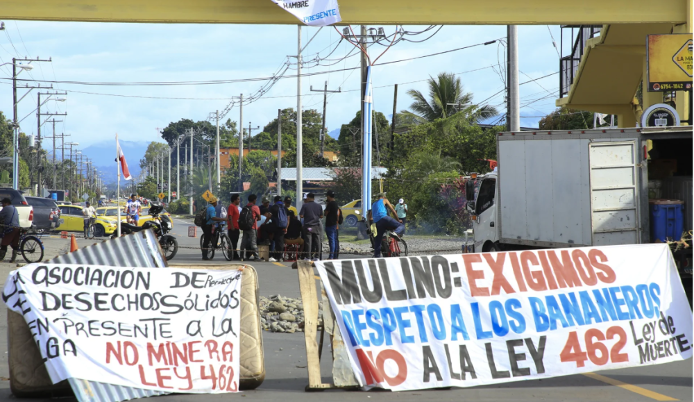 Gobierno de Panamá declara «estado de urgencia» en zona bananera por escalada de protestas