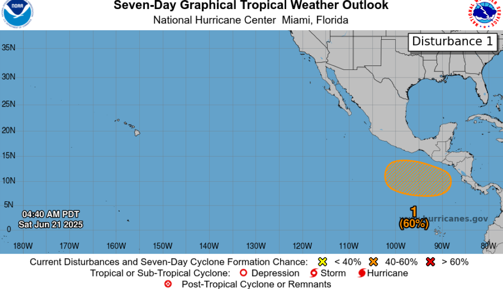 Aumenta a un 60 % posibilidades de un nuevo ciclón en Centroamérica para la próxima semana