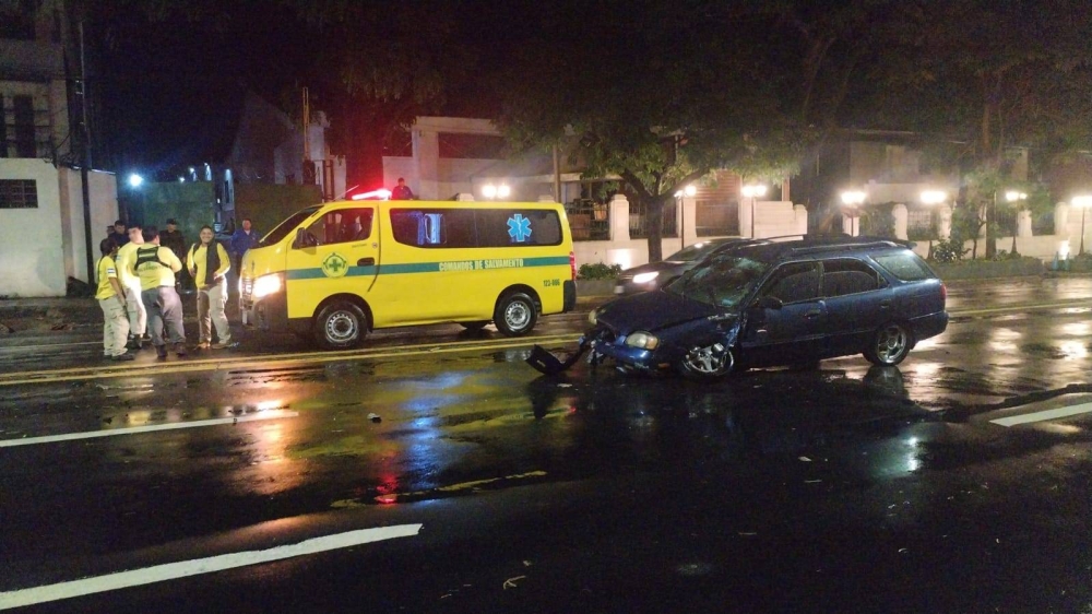 Accidentes viales dejan al menos seis lesionados entre la noche del domingo y la mañana de este lunes