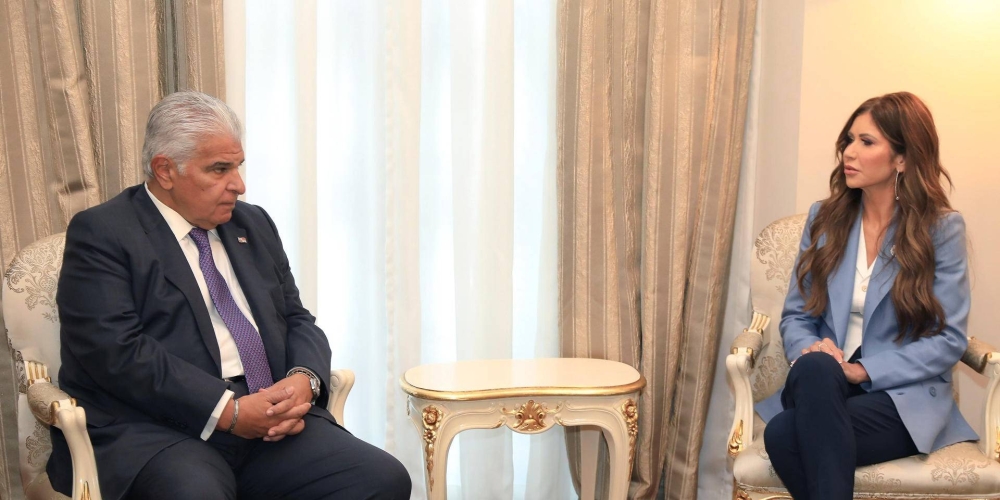 Mulino y Noem hablan sobre seguridad y migración dentro de la cooperación de Panamá y EEUU