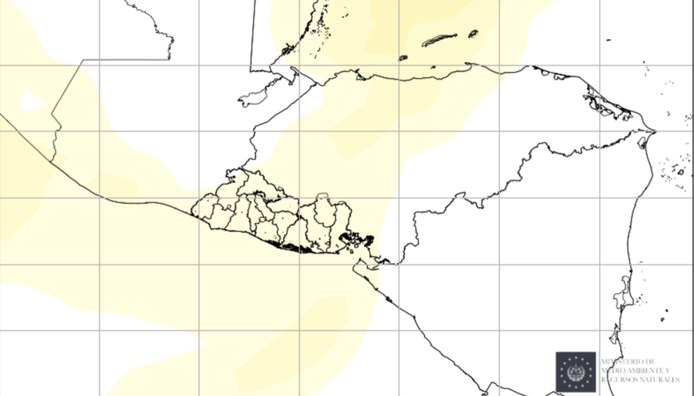 Polvo del Sahara se mantendrá sobre El Salvador este lunes en bajas concentraciones