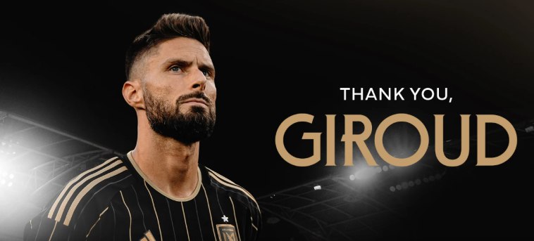 Olivier Giroud rescinde su contrato con Los Angeles FC