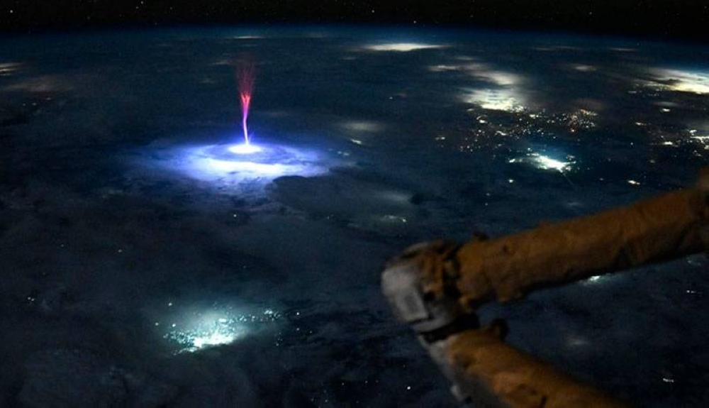 Espectacular ‘duende’ atmosférico captado desde el espacio