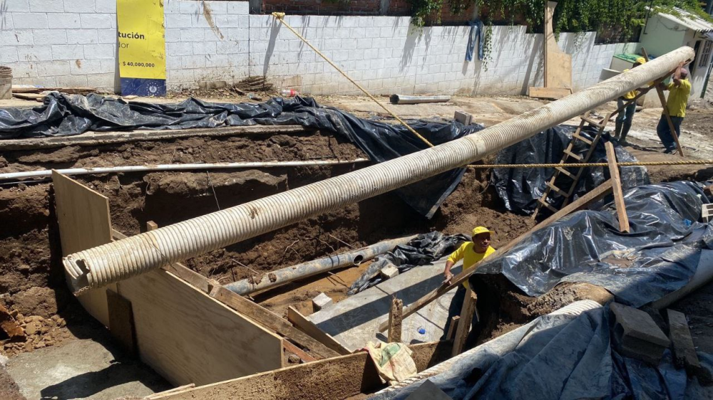 Continúan intervención en cárcava de Lomas de San Francisco, en Antiguo Cuscatlán