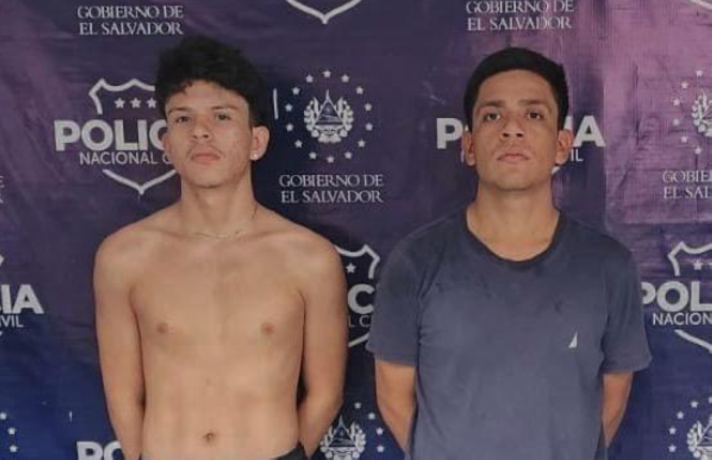 Capturan en Sonsonate a dos presuntos miembros del Barrio 18 con metanfetaminas