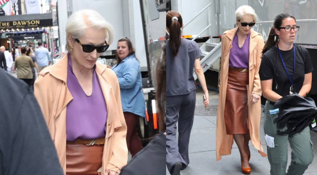 Miranda Priestly está de regreso: Meryl Streep en el set de «The Devil Wears Prada 2»