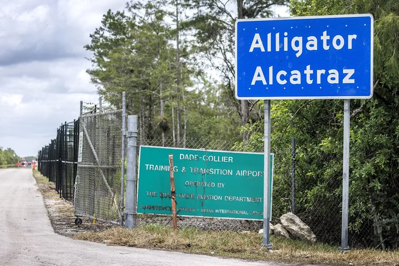 Una veintena de salvadoreños detenidos en centro migratorio Alligator Alcatraz en Florida