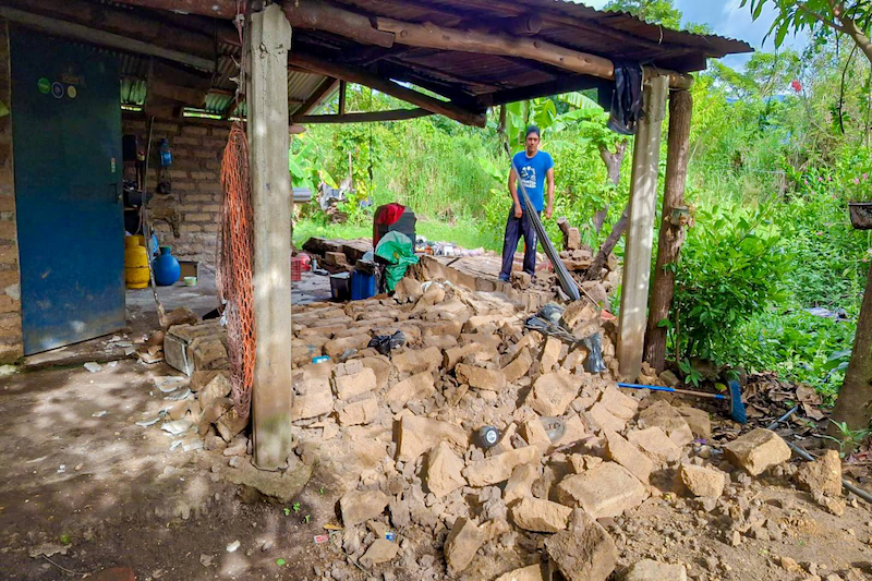 Sismos en Ahuachapán han causado daños en 264 viviendas, 144 graves