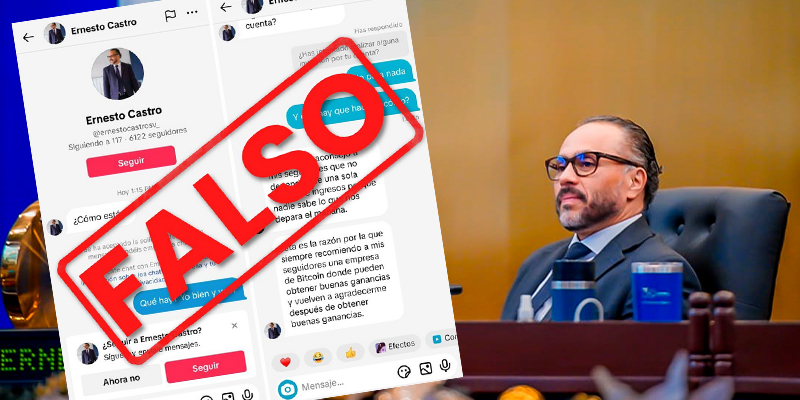 Presidente de la Asamblea alerta sobre perfiles falsos que buscan estafar en su nombre