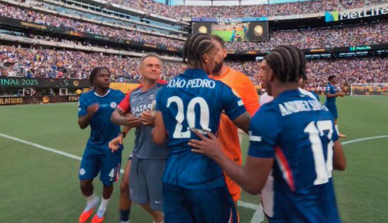 Luis Enrique, protagonista de una trifulca tras la final