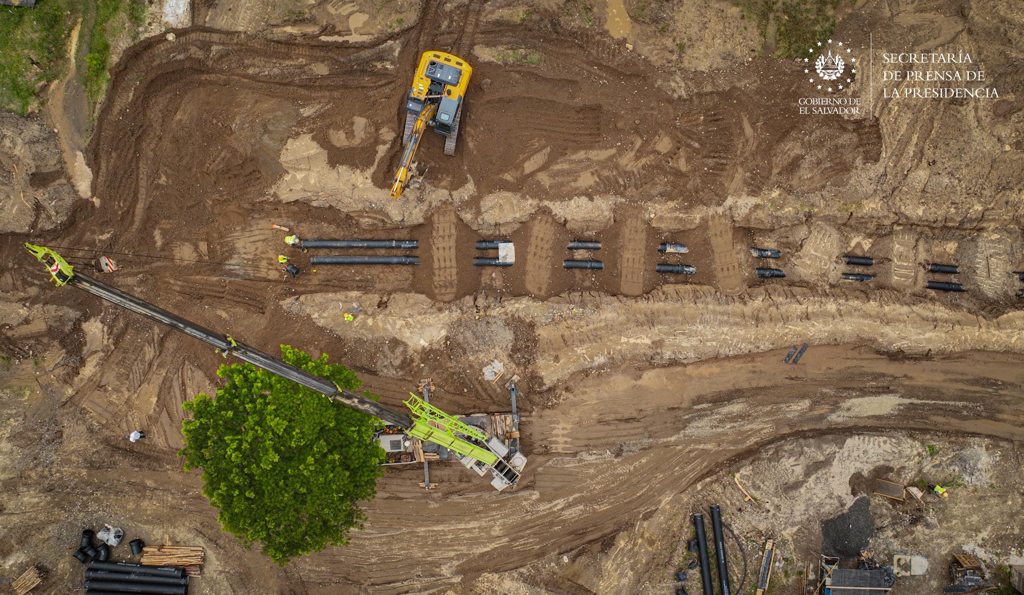 Construcción de planta potabilizadora de Ilopango lleva 50% de avance, asegura presidente de ANDA