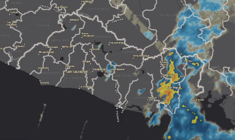 Tormentas y ráfagas de viento marcarán el clima en El Salvador este martes