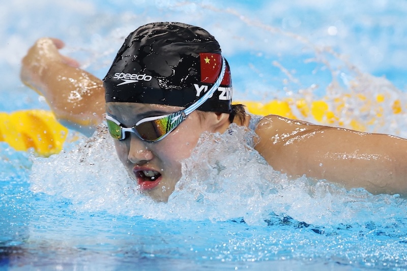 Zidi Yu, la nadadora china de 12 años que asombra en el Mundial de Singapur 2025