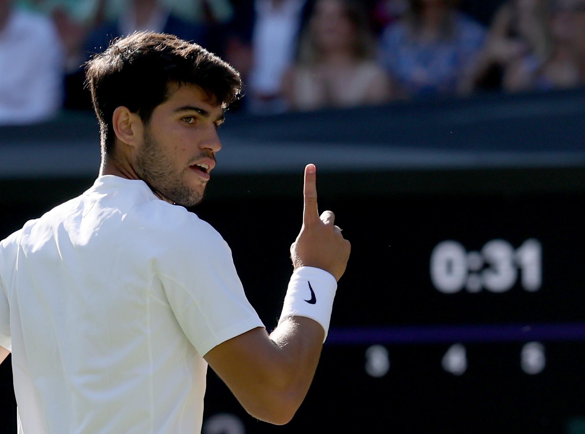 Alcaraz, entusiasmado tras alcanzar semifinales en Wimbledon: “Estoy muy feliz con mi tenis”