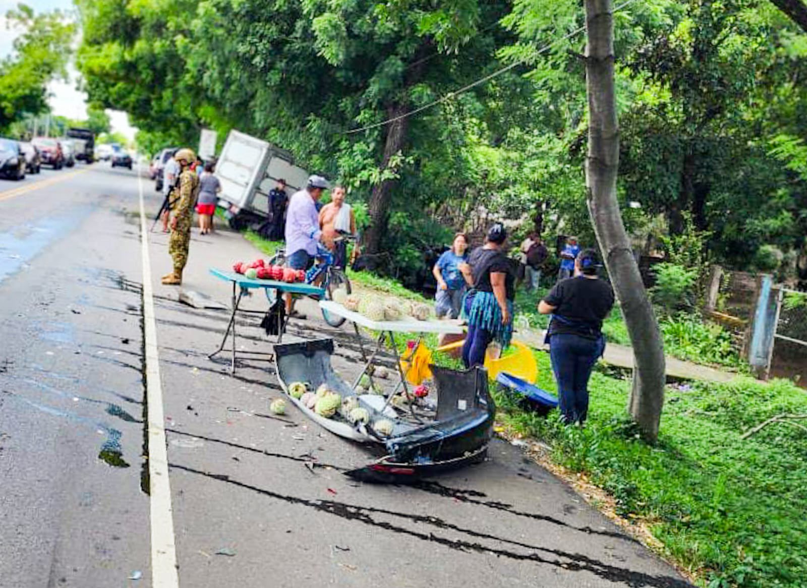 Vendedora resulta lesionada tras ser arrollada en Usulután