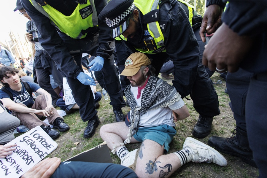 466 personas arrestadas en manifestación a favor del grupo Palestine Action en Londres