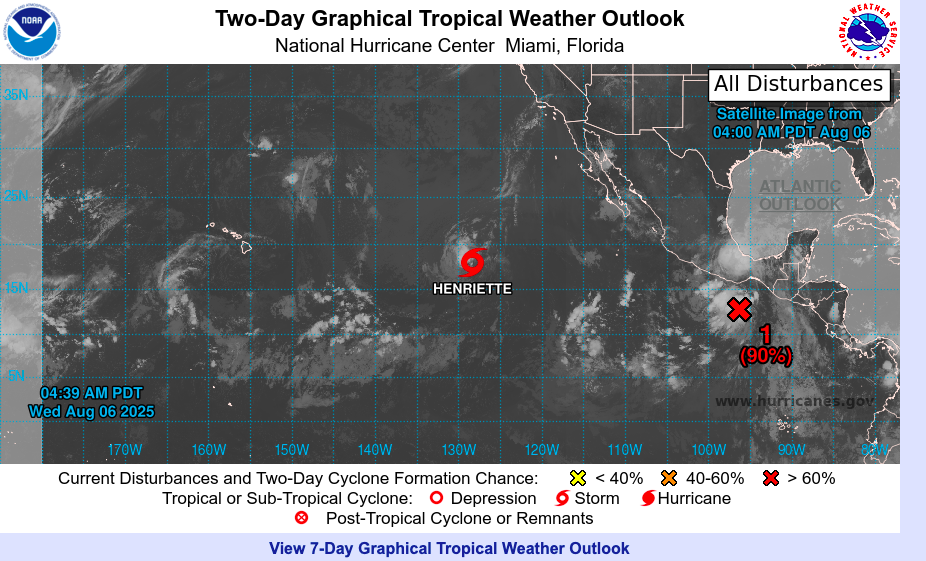 Alta probabilidad de formación ciclónica en los próximos días según Centro de Huracanes