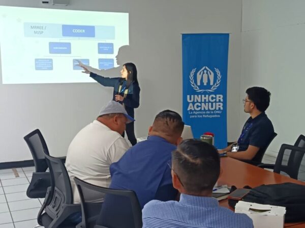 Acnur inicia capacitaciones sobre protección internacional en puntos fronterizos con instituciones del gobierno