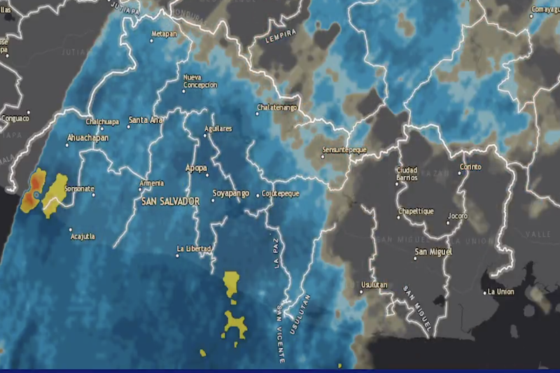 Onda tropical generará tormentas en varias zonas de El Salvador este viernes