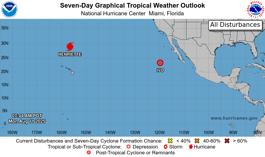 Medio Ambiente descarta influencia en el país de tormenta tropical Erin, huracán Henriette y Ciclón Ivo