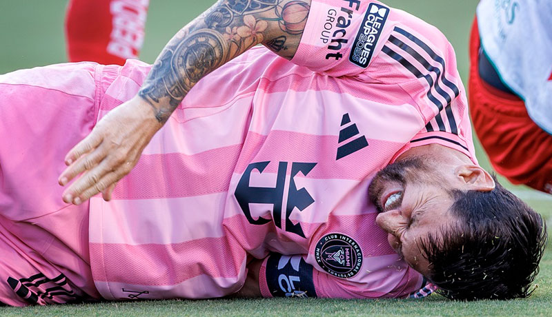 Messi sufre una «lesión muscular menor» en la pierna derecha