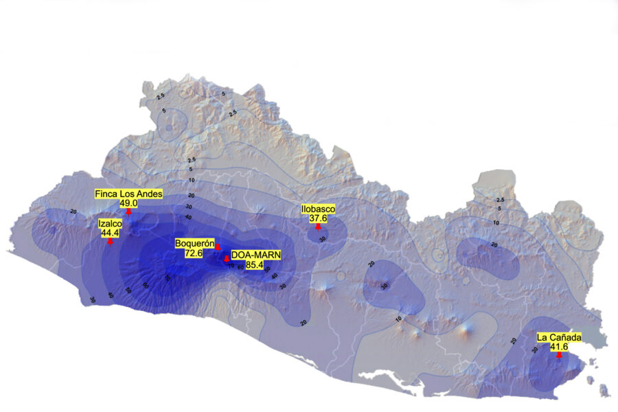 La cantidad de lluvia del viernes alcanzó el máximo en agosto tras superar 85 milímetros
