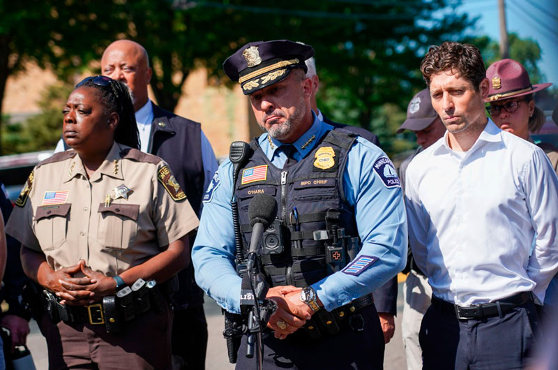 Los 17 heridos en el tiroteo de Minnesota están fuera de peligro, según la policía de EEUU
