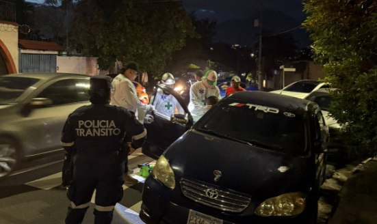 Al menos tres personas resultan lesionadas por accidentes de tránsito en la noche del lunes