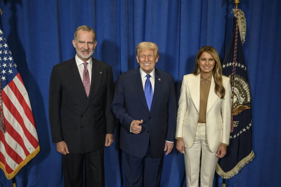 La Casa Blanca divulga una foto de Trump y el rey Felipe