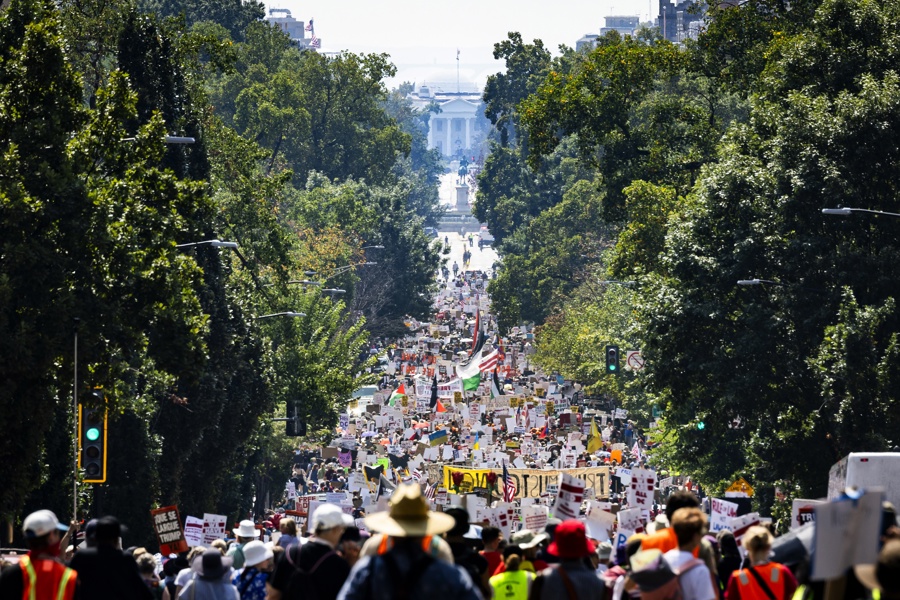 La capital de EE.UU. se moviliza en contra del Gobierno de Donald Trump