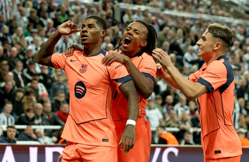 Rashford brilla con doblete en victoria del Barcelona ante Newcastle