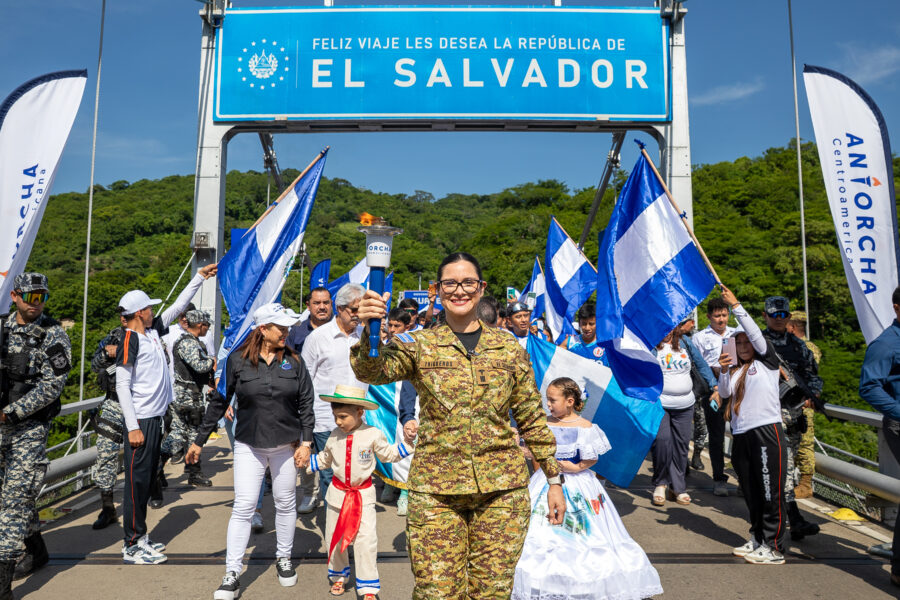 Antorcha de la paz recorrerá El Salvador en conmemoración del Día de la Independencia