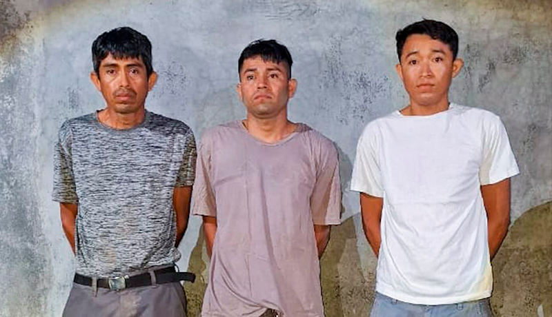 Capturan a tres sujetos acusados de asesinar a un motociclista en San Luis Talpa