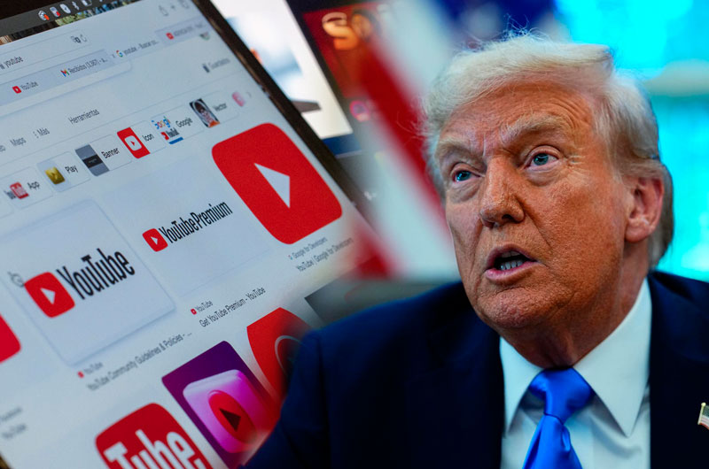 YouTube pagará $24.5 millones a Trump por suspender su cuenta en 2021