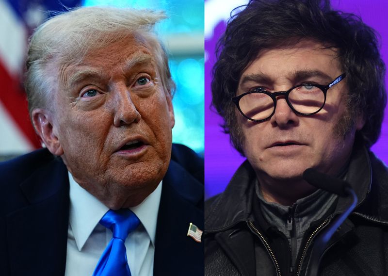 Milei busca un salvavidas financiero de Trump en medio de crisis en Argentina