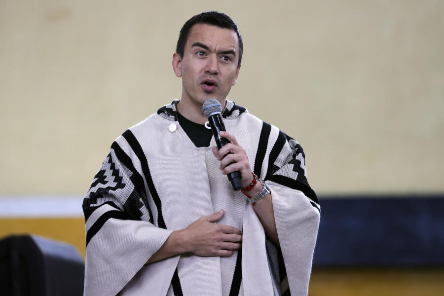 Noboa denuncia presunto intento de envenenarlo al hallar sustancias tóxicas en obsequios