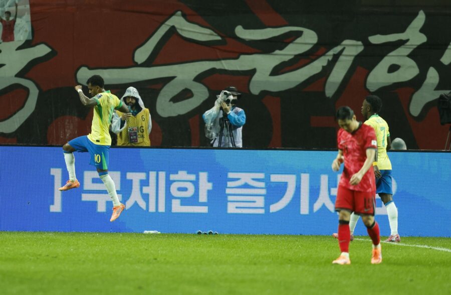 Brasil aplasta a Corea del Sur con un contundente 0-5, con goles de Estêvão, Rodrygo y Vinícius