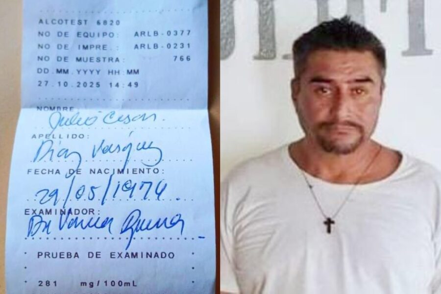 Detienen a hombre que conducía con 281 grados de alcohol en Jiquilisco