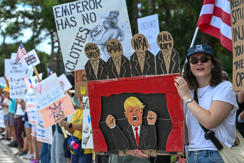 Miles protestan en EE. UU. contra Trump bajo el lema “No Kings”