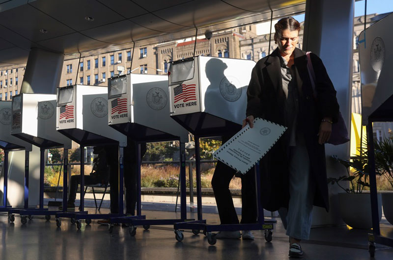 Cierran las urnas en Nueva York tras la mayor participación electoral desde 1969