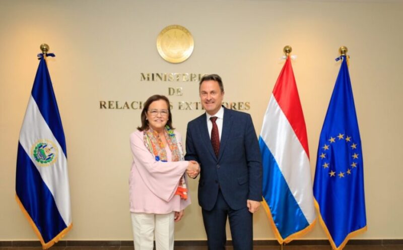 Canciller de Luxemburgo se reúne con el Gobierno, sociedad civil y sector privado por oportunidades y desafíos de El Salvador
