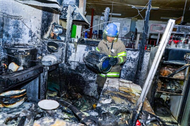 Incendio dejó «cuantiosos daños materiales» en el Mercado Central de San Salvador