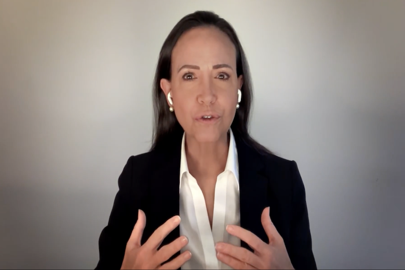 María Corina Machado lanza hoja de ruta opositora para una nueva Venezuela